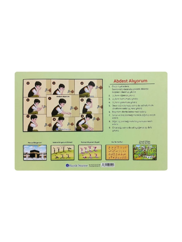 Abdest Alıyorum Yapboz-1126 - Resim 2