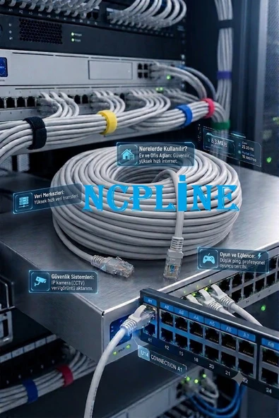 40mt 40m 40 Metre Rj45 Ethernet Internet Lan Cat6 Kablo ürün görseli 1