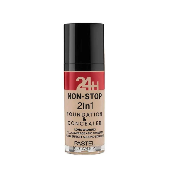 Pastel Profashion Non-Stop 2 in 1 Foundation and Concealer No603 Ivory Fondöten Kapatıcı ürün görseli 1