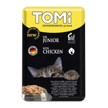 Tomi Yavru Kedi Kümes Hayvanlı Pouch Mama 100gr ürün görseli 1