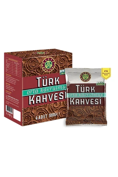 Kahve Dünyası Orta Kavrulmuş Türk Kahvesi 100 gr - 4 lü ürün görseli 1