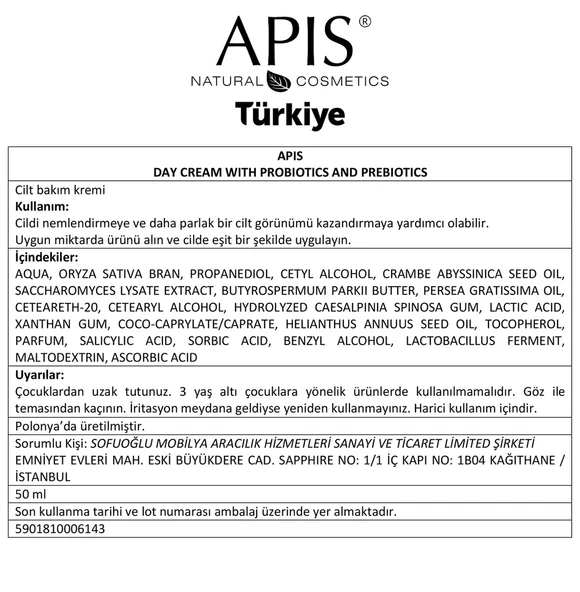 Günlük Krem Probiyotik ve Prebiyotikli  - 50ml - Resim 4