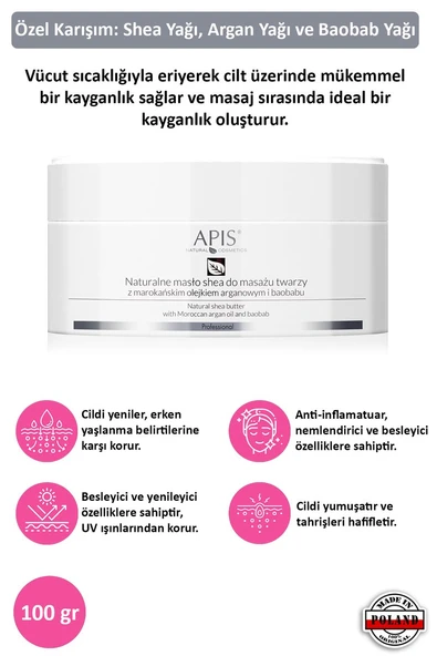 Shea Yağı - Fas Argan Yağı ve Bambu Özlü - Çok Kuru Ciltler İçin - 100gr ürün görseli 1