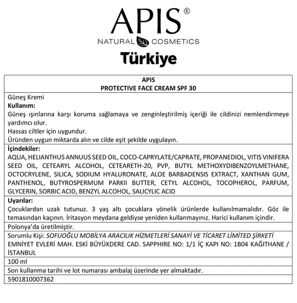 Güneş Kremi SPF 30 - 100ml - Resim 4