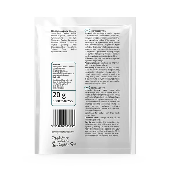 Alg Maskesi - Ekspres Lifting - 20gr - Resim 3