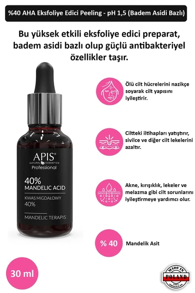 Sivilce ve Leke Giderici %40 Badem Asidi - 30ml ürün görseli 1