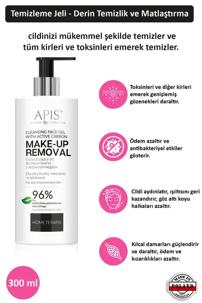 Yüz Temizleme Jeli - Hyaluronik Asit İçeren Nemlendirici - 300ml ürün görseli 1