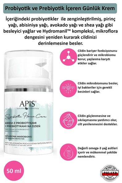 Günlük Krem Probiyotik ve Prebiyotikli  - 50ml ürün görseli 1