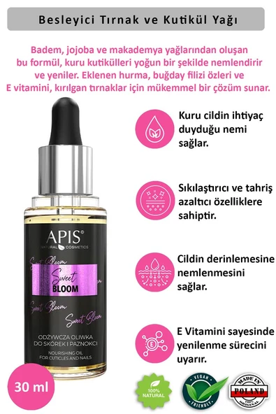 Tırnak ve Tırnak Eti Yağı Sweet Bloom - 30 ml ürün görseli 1
