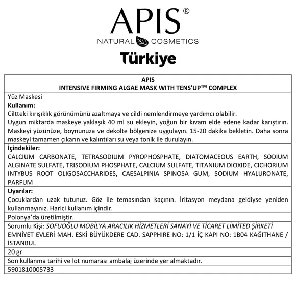 Alg Maskesi - Ekspres Lifting - 20gr - Resim 4