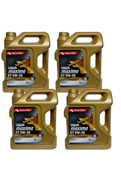 Maxima XT 5W-30 Sentetik Motor Yağı 4 x 5 Litre Synthetıc Motor Oil ürün görseli 1