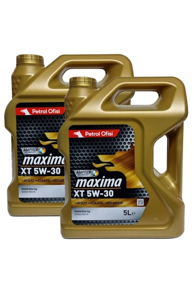 Maxima XT 5W-30 Sentetik Motor Yağı 2 x 5 Litre Synthetıc Motor Oil ürün görseli 1