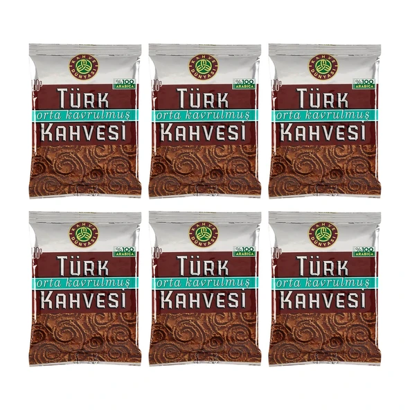 Kahve Dünyası Orta Kavrulmuş Türk Kahvesi 100 gr - 6 lı ürün görseli 1