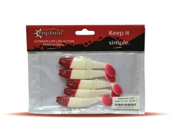 3569 Style Soft Serisi 8Cm 5Li Paket Silikon Yem  02 ürün görseli 1
