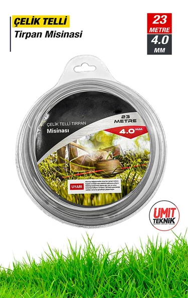 CELIK TELLI Tirpan Misinasi Motorlu Tırpan Ot Çim Biçme Universal Misine  23 METRE 4.0 MM ürün görseli 1