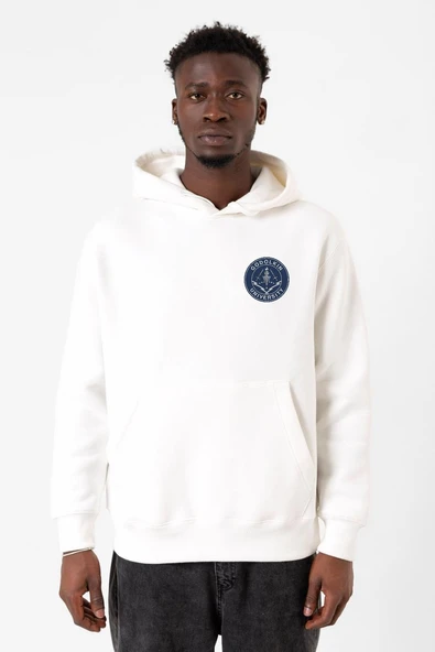 Gen V Godolkin University Emblem Beyaz Erkek 3ip Kapşonlu Sweatshirt ürün görseli 1