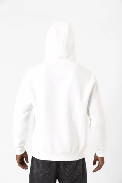 Oogie Boogie Beyaz Erkek 3ip Kapşonlu Sweatshirt - Resim 5