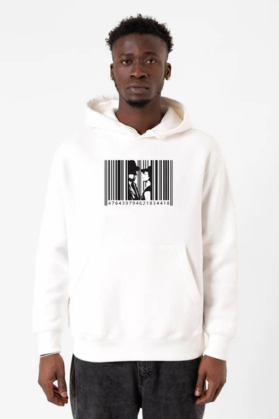 Casablanca Insıde A Barcode Beyaz Erkek 3ip Kapşonlu Sweatshirt ürün görseli 1