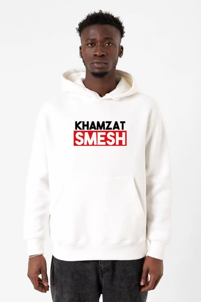 Khamzat Chimaev Smesh Beyaz Erkek 3ip Kapşonlu Sweatshirt ürün görseli 1