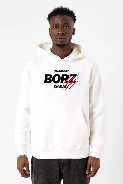 Khamzat Chimaev Borz Claw Beyaz Erkek 3ip Kapşonlu Sweatshirt ürün görseli 1