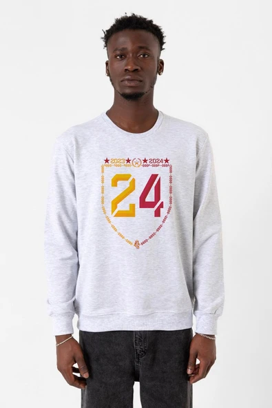 24 Şampiyonluk Karmelanj Erkek 2ip Sweatshirt ürün görseli 1