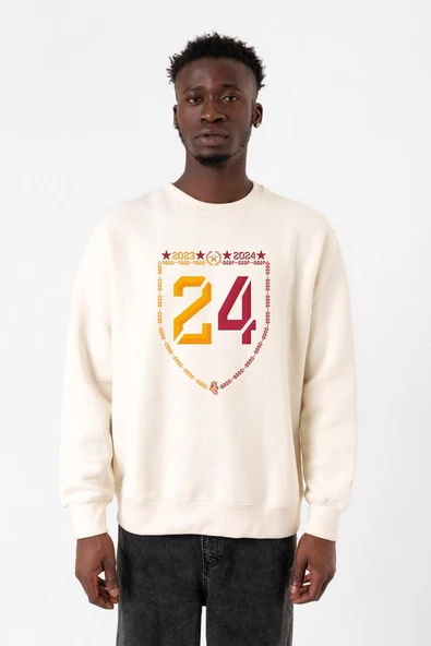 24 Şampiyonluk Ekru Erkek 2ip Sweatshirt ürün görseli 1