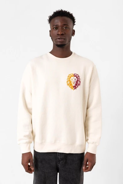 Sarı Kırmızı Leon Ekru Erkek 2ip Sweatshirt ürün görseli 1