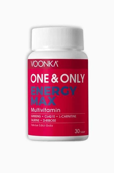 Voonka One&Only Energy Max MultiVitamin 30 Tablet ürün görseli 1