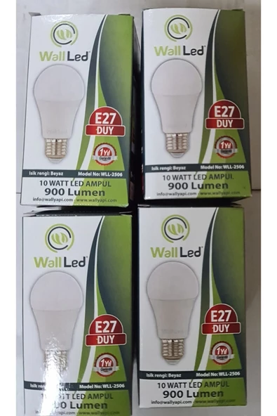 WALLLED Wall Led 10 W Beyaz Led Ampül 5'lipaket ürün görseli 1