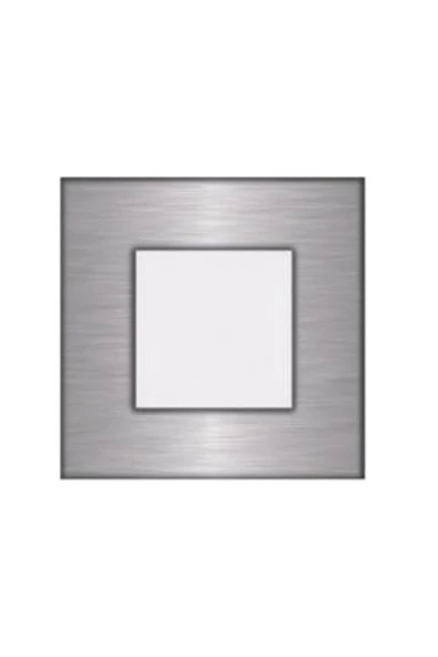 Teslamix Koridor Basamak Merdiven Sensörsüz Kare Spot Lamba Aydınlatma Metalik Gri Kasa 8cm X 8cm (gün Işığı) ürün görseli 1
