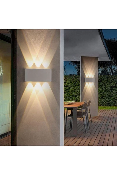 fullreyon 10 Watt, Gün Işığı Led Armatür, Modern Işık Desenli Aplik, Haiti Desen Armatür, İç Dış Mekan Aplik ürün görseli 1