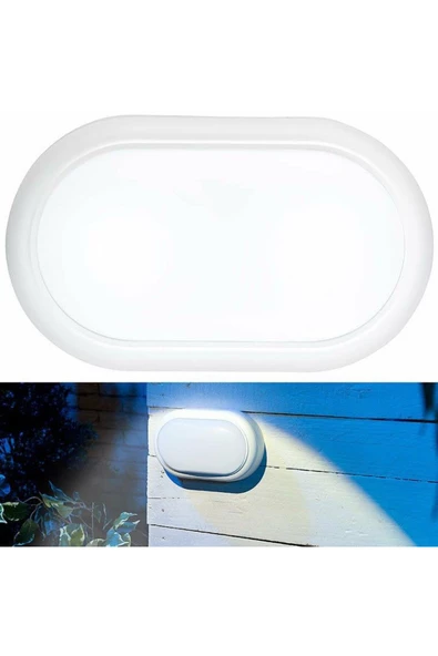 fullreyon 20 Watt Beyaz Işık Ledli Nemli Alan, Dış Mekan, Bahçe, Banyo, Teras, Balkon, Kamelya, Veranda Apliği ürün görseli 1