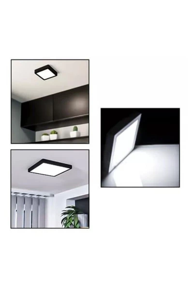 fullreyon 18 Watt Kare Metal Kasa 6500 Kelvin Ultra Kaliteli Sıva Üstü Led Tavan Armatürü, Sıva Üstü Led Panel ürün görseli 1