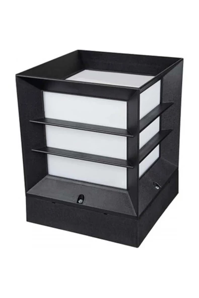 WONDEKS Full Reyon Modern Izgaralı Set Üstü Armatür, Panjurlu Küp Aplik, Bahçe Duvar Apliği ürün görseli 1