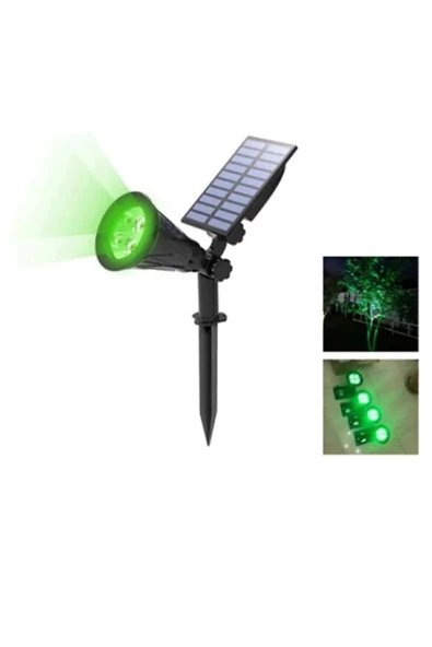 DabLighting Dab Lingting Güneş Enerjili, Solar, 7 Watt Yeşil Işık Çim, Çiçek, Bahçe, Ağaç Aydınlatma Armatürü ürün görseli 1