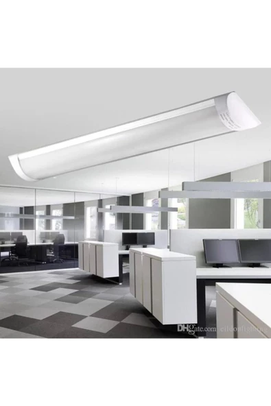 fullreyon 5 Adet 60 Cm, Ultra Kaliteli, Beyaz Işık 18 Watt Led Bant Armatür İşletme Ev, Ofis, Fabrika Armatürü ürün görseli 1