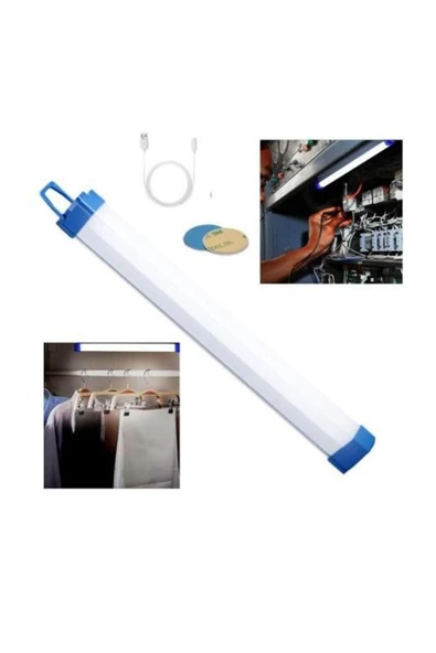 fullreyon Şarzlı, 72 CM,  30 Watt, Acil Yardım Modlu, Dimli, Tekne, Çadır, Tezgah Altı Armatür, USB Şarzlı ürün görseli 1