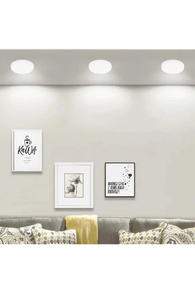 fullreyon 3 Adet 36 Watt, Beyaz Işık, Delik Çapı Ayarlanabilir Modern Tavan Armatürü Çok Kaliteli Tavan Apliği ürün görseli 1