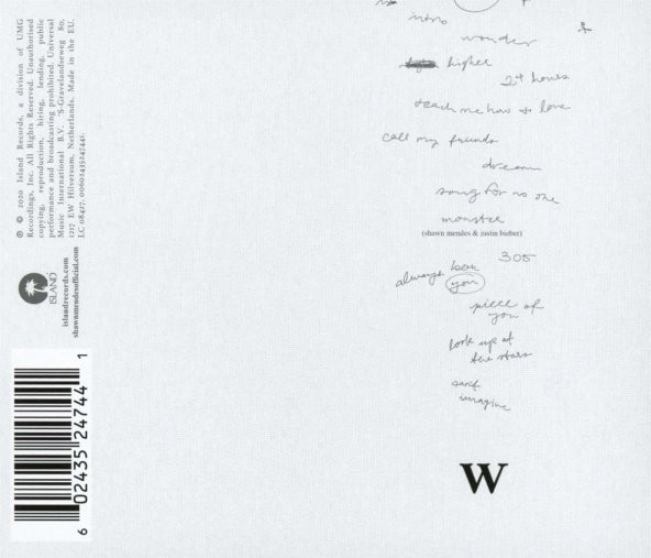 SHAWN MENDES - WONDER (CD) (2020) - Resim 2