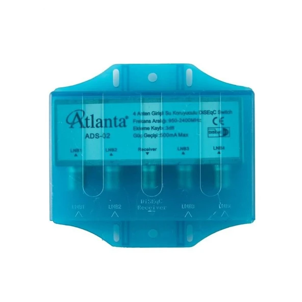 ADS-02 1x4 1/4 DiSEqC Switch (Kapaklı Su Korumalı) ürün görseli 1
