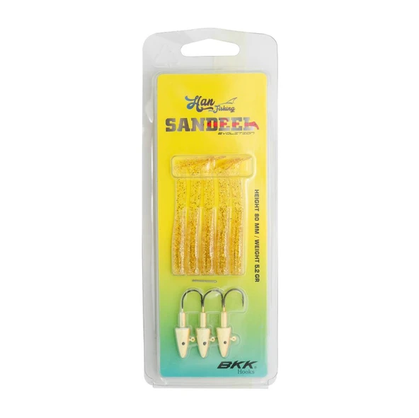 Hanfish Sandeel 8cm 5,2gr LRF Silikon Yem - Resim 7