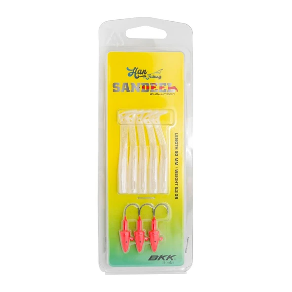 Hanfish Sandeel 8cm 5,2gr LRF Silikon Yem - Resim 6