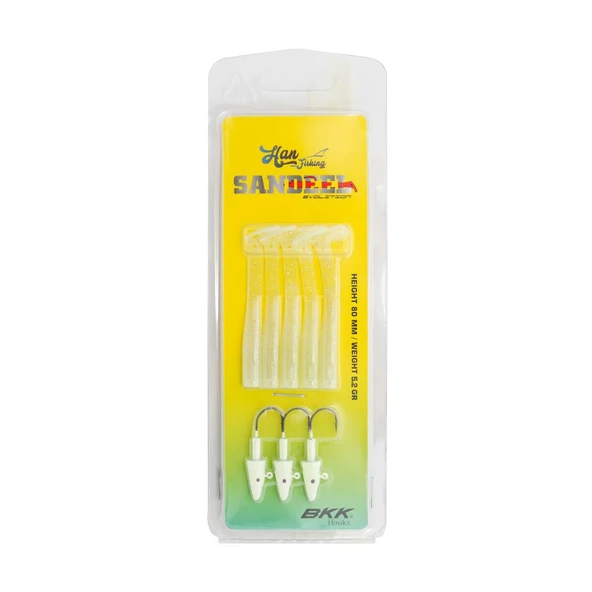 Hanfish Sandeel 8cm 5,2gr LRF Silikon Yem - Resim 4