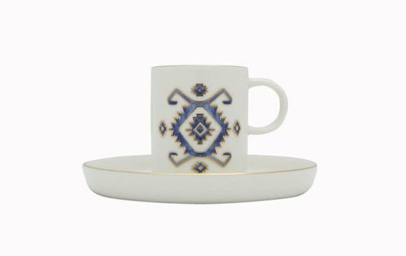 Porland Arabesque Desen5 Tabaklı Kahve Fincanı 80Cc ürün görseli 1