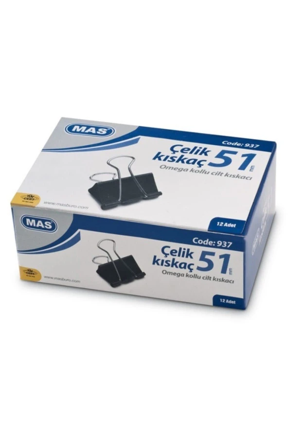 Mas Kıskaç (Klips) Omega Çelik 51 MM 12'Li ürün görseli 1