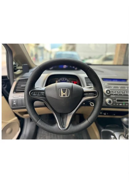 Honda Civic Fd6 Araca Özel Direksiyon Kılıfı Nokta Düz ürün görseli 1