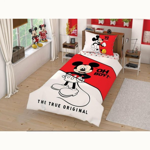 Taç Disney Mickey Çek Canlandır Tek Kişilik Nevresim Takımı ürün görseli 1