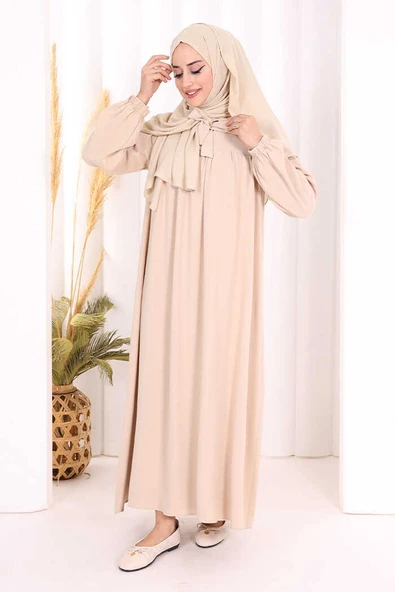 Bebekli Anne Elbisesi 3896 Taş - Resim 2