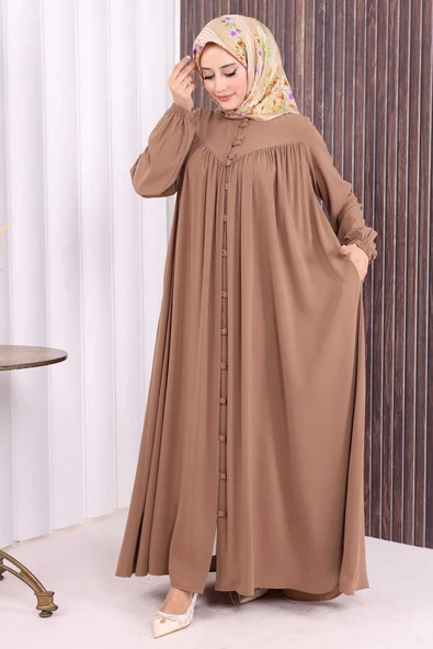 Robalı Britli Ferace 6022 Taba - Resim 2