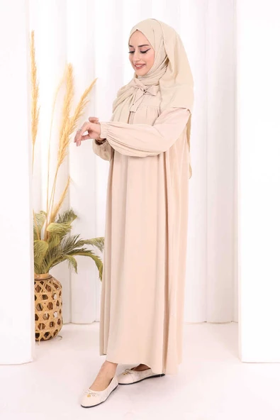 Bebekli Anne Elbisesi 3896 Taş - Resim 3